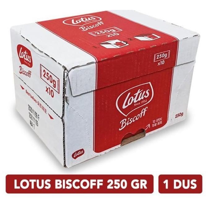 

Ele Lotus Biscoff Biskuit 250 Gram 1 Dus Isi 10 Bungkus