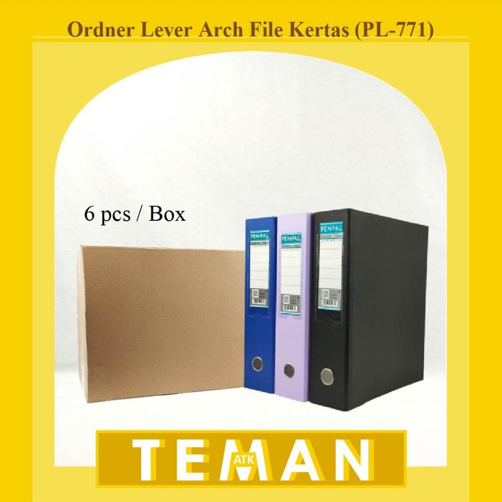 

DESPO ORDNER / LEVER ARCH FILE KERTAS FOLIO PENPAL - ISI 6PCS (PL-771)