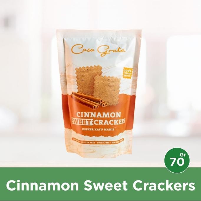 

stav casa grata cinnamon sweet crackers,gluten free, tanpa pengawet - 70 gr