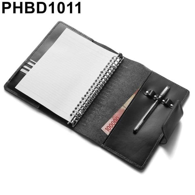 

RUBYSU BINDER KULIT ASLI A5 LOSE LEAF AGENDA KAMPUS HITAM PHBD1011 SAMPUL