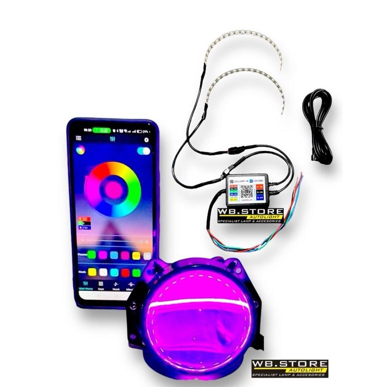 wd-54 DEVIL Eye/DEMON Eye WRGB MATRIX RUNNING Welcome light DEMON EYE RGB MATRIX VINYX DEMON EYE 360