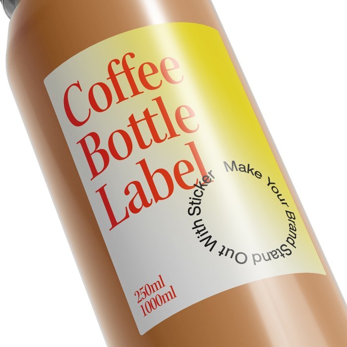 Sticker Custom Label Botol Plastik / Sticker Vinyl Plastik Minuman