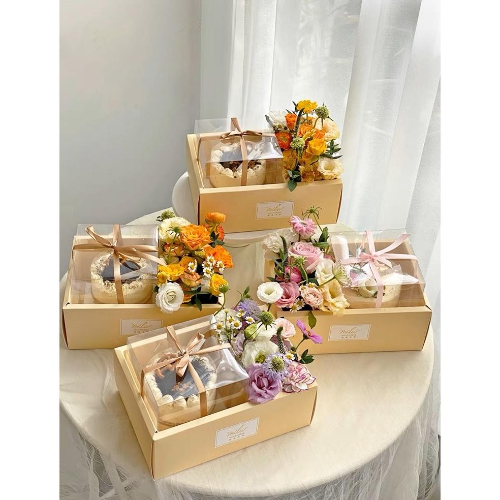 

ORIGINAL SUPPLYFLORIST - TRANSPARANT PORTABLE FLOWER BOX | KOTAK BUNGA KUE | BLOOM BOX KOTAK BUNGA 1510 MIKA HANDY BOX LI34