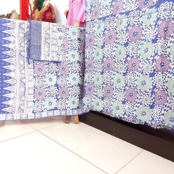 || Best seller  ~`~ Kain batik sarimbit couple batik fariza cirebon doby cerah soft 03 ||~~~