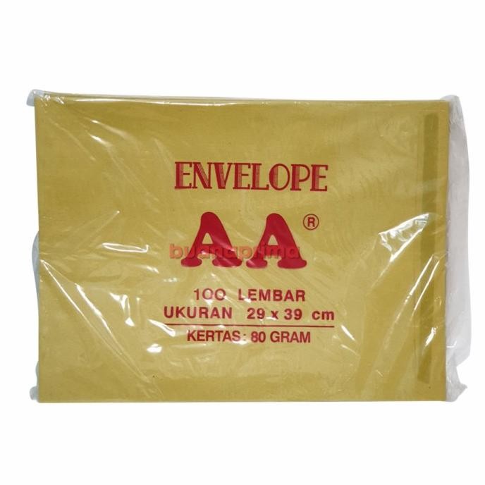 

Amplop Coklat Map Aa Isi 100 Lembar 29 X 39 Cm Kuning Kesing Samson