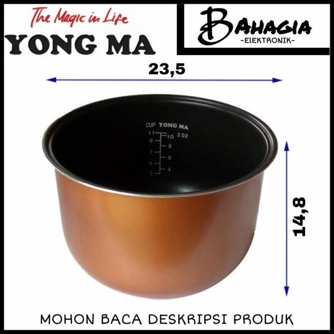 Panci Teflon Yongma Inner Pot Magic Com Yongma 2 Liter // Non Wing Ori