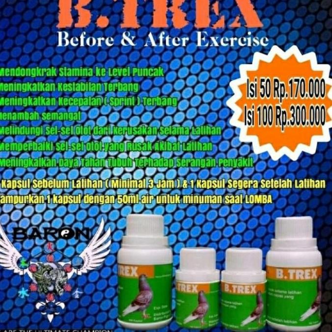 B-Trex Jamu Penambah Tenaga Pada Merpati