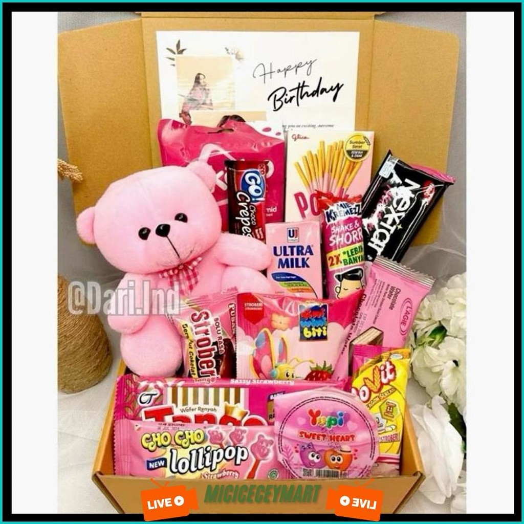 

Snack Box Kado Ulang Tahun / Hampers Snack Murah / Buket Snack / Buket Jajan / Kado Ulang Tahun / Hadiah Ulang Tahun / Hadiah Valentine / Kado Valentine / Kado Anniversary / Hadiah Anniversary / Hadiah Birthday / Hampers Cewek / Kado Natal Termurah Banget