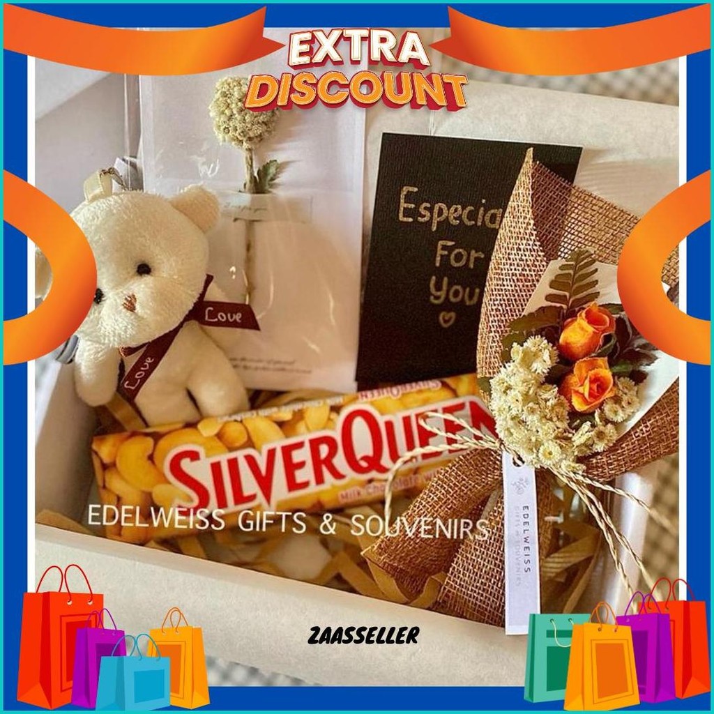 

Mini Hampers/ Rustic Gift Box / Hampers Dried Flowers / Bunga Kering Original Produk