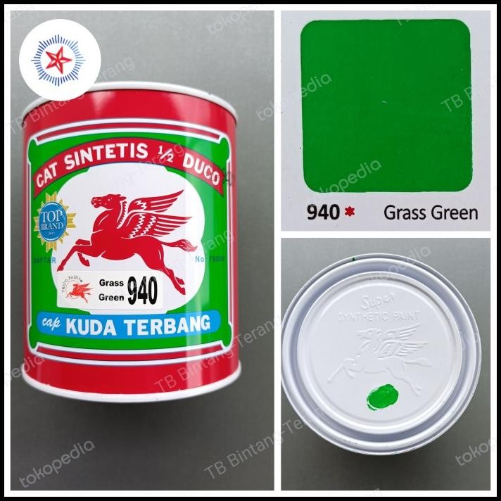 

Kuda Terbang 940 Grass Green Cat Minyak Besi Kayu 0.9 Liter