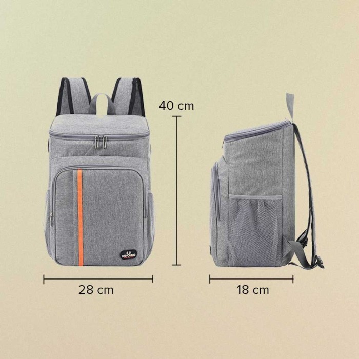 Tas Ransel Camping Piknik Tempat Makanan Lunch Bag Insulated Backpack