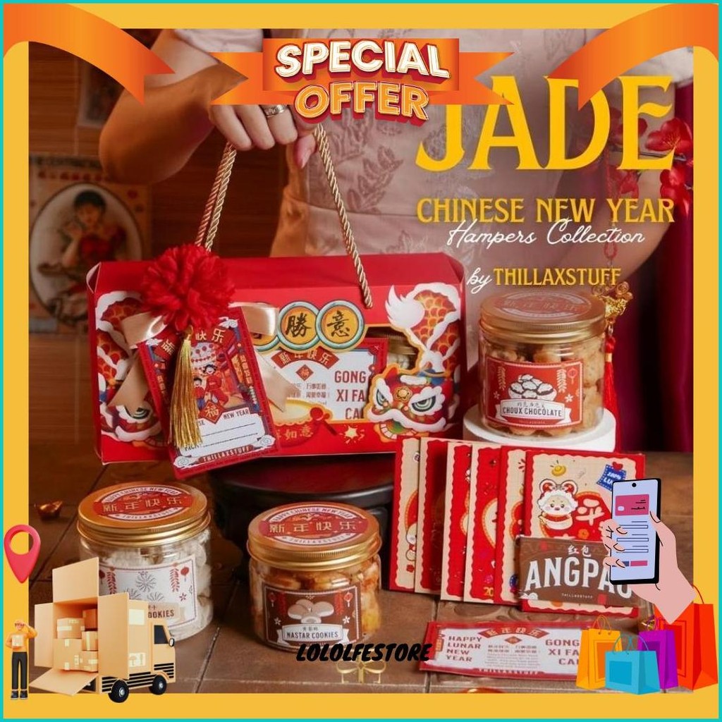 

[ Jade ] Hampers Cny Imlek 2025 Kado Natal Chinese New Year Gift Box Parsel Sincia Bingkisan Hadiah Souvenir Imlek 2025 Kado Lunar New Year Hamper Gift Box Cod