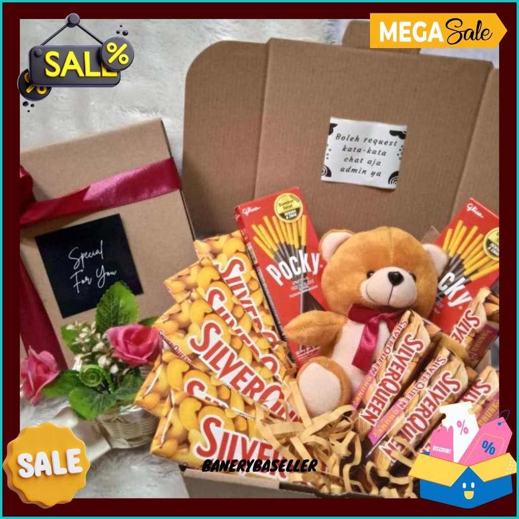 

Hampers Coklat Boneka Kado Ulang Tahun Wisuda Aniversary Valentine Gift Box Original Produk