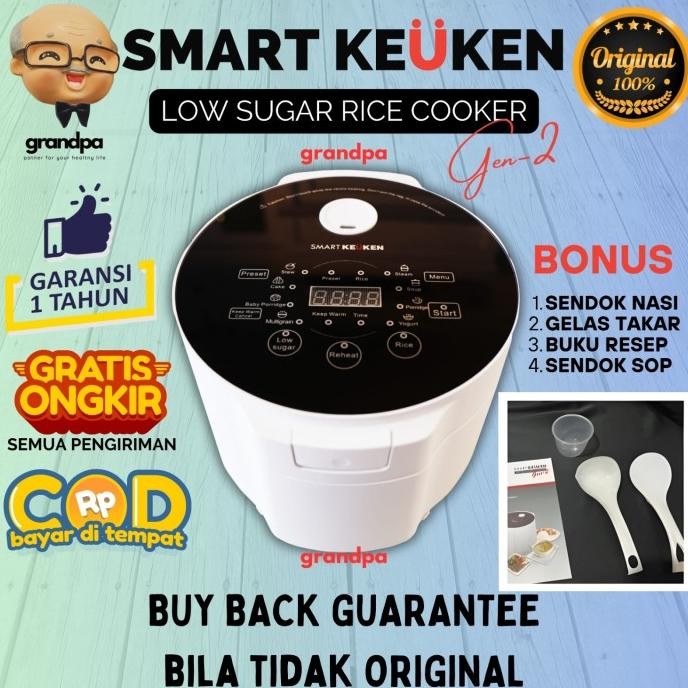 Smart Keuken Gen-2 Low Carbo Rice Cooker Anti Diabetes