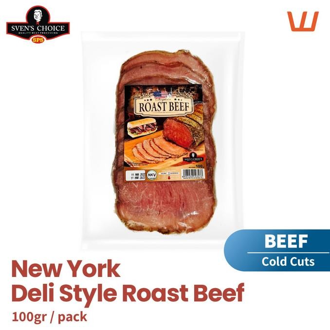 

Premium Roast Beef New York Deli Style Sliced 100 Gr Sven's Choice