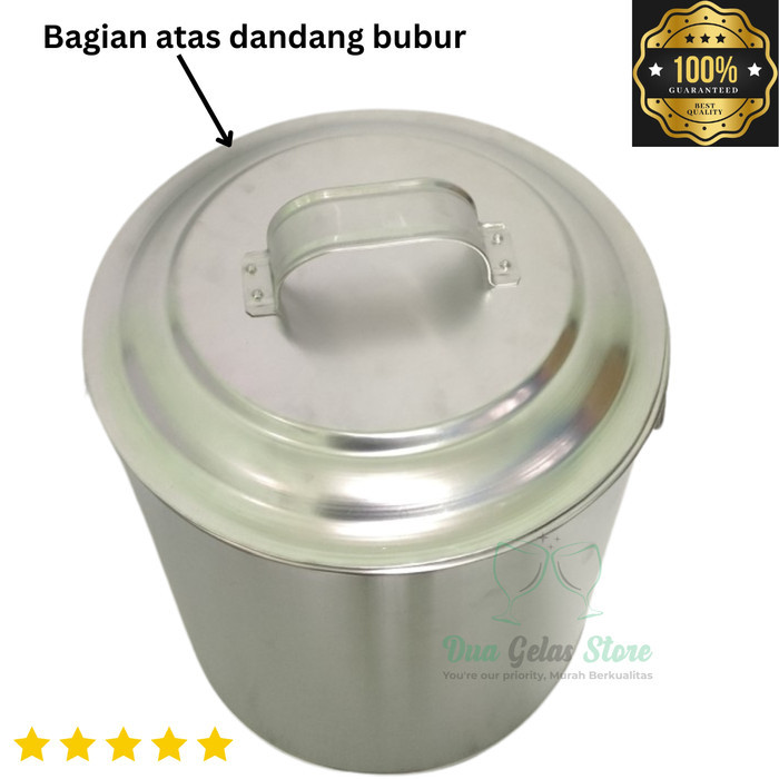 Panci Dandang bubur ayam soto alumunium 32 cm Gojek/Grab
