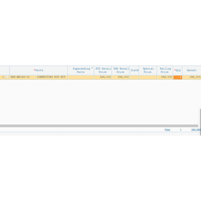 Paket 6 Original Sparepart Yamaha