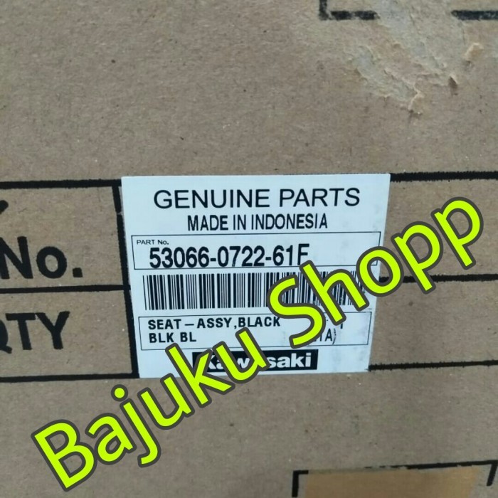 JOK KAWASAKI W175 W 175 HITAM ORIGINAL KAWASAKI