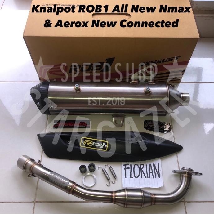 Knalpot Rob1 All New Nmax Aerox Connected Standart Racing Stainless