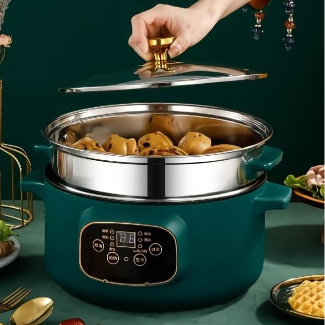 Panci Listrik Steamer Jumbo 3.2 L / 26 Cm / Panci Listrik Serbaguna