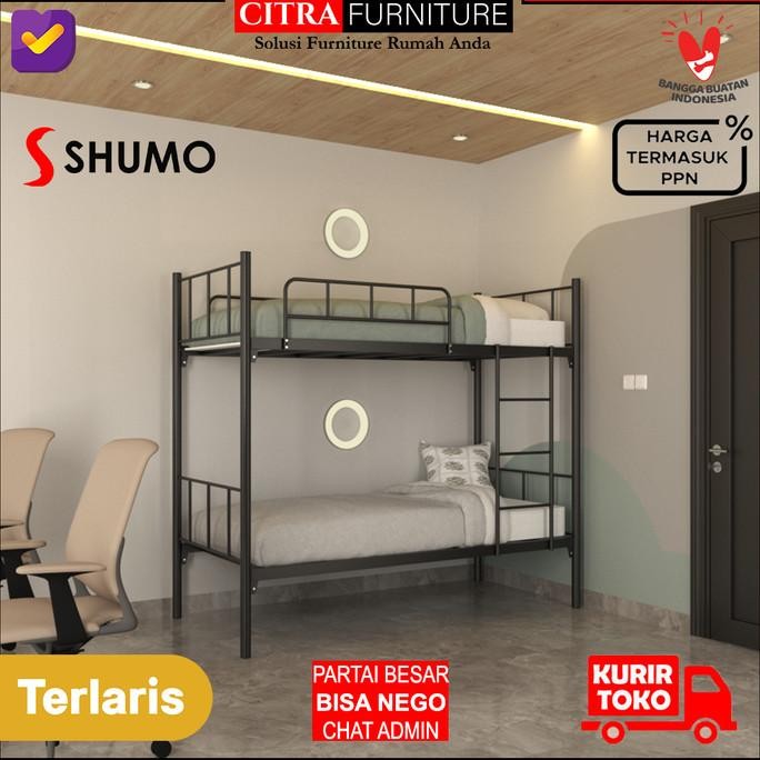 Ranjang Tingkat Besi |Ranjang Susun Minimalis|Kasur Tingkat |90/90