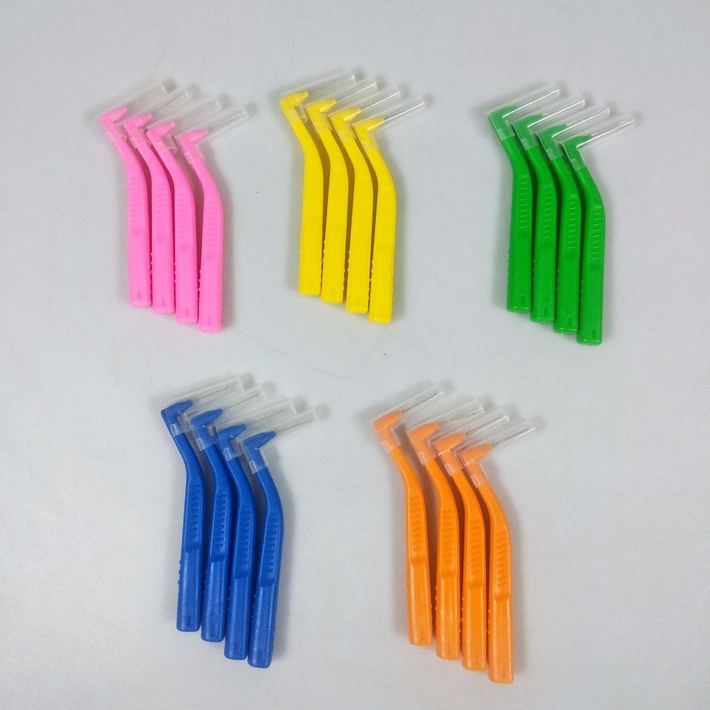 Interdental Brush Orthodontics Pembersih Gigi 20 PCS 0.6-1.5mm A-615 Mix Universal Murah High Qualit