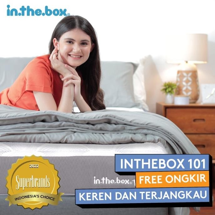 Kasur Springbed Inthebox 101 Ukuran 90X200 (Single) Free Bantal