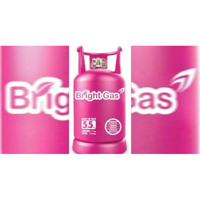 Tabung Gas Elpiji Lpg 5,5Kg - 5.5Kg- 5Kg Pink Bright Gas(Tabung + Isi)