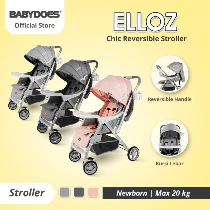 Babydoes Stroller Ch 324 Elloz Chic Reversible