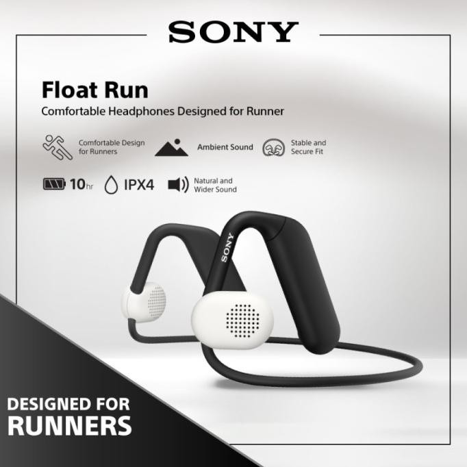 Sony WI-OE610 Headphone Wireless Open-ear, 16mm Driver, Hitam