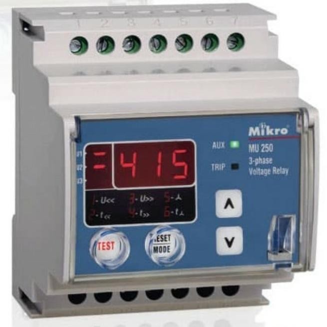 Promo MIKRO 3 PHASE VOLTAGE RELAY MU250-415V / MU 250 COD