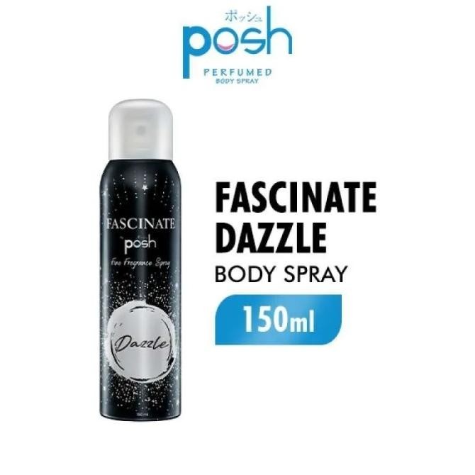 Aromatic| POSH PERFUMED SPRAY 150ml PARFUM HIJAB MEN WOMEN GLAM DAZZLE PINK UNGU
