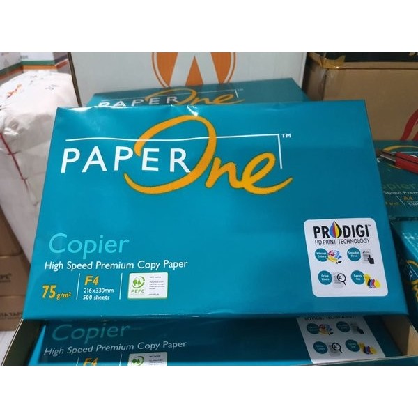 

kertas hvs f4 (folio) 75 gsm..merek paperone