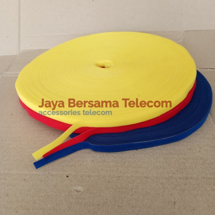 PROMO Velkro Strap Hook & Loop/Velkro Pengikat Kabel serbaguna 1Cm (5 Meter)