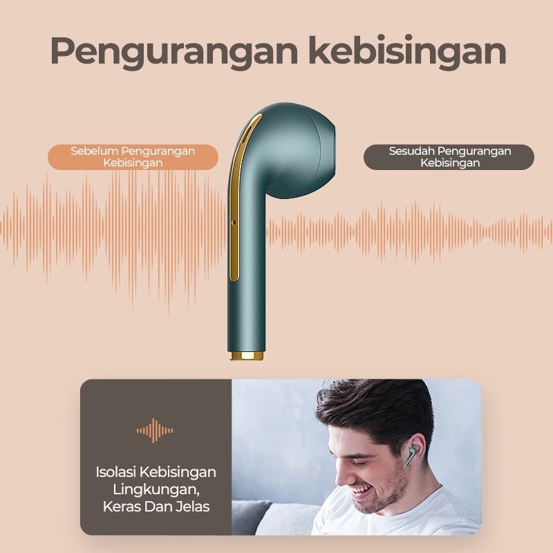 BEST SALE Basike Headset Gaming TWS Bluetooth Wireless TW11 TW90 Noise Cancelling With Mic LCD