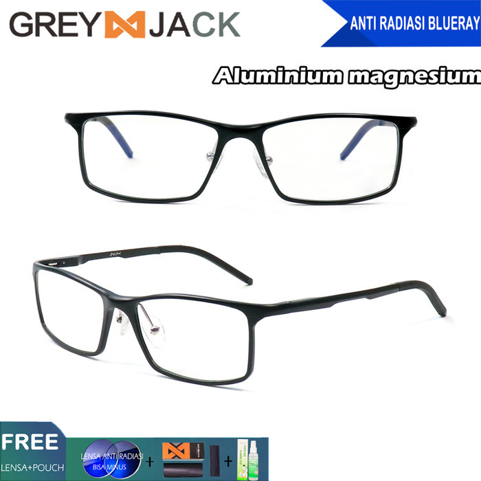 GREY JACK/KACAMATA FRAME ALUMINIUM MAGNESIUM TERBARU FASHION 451