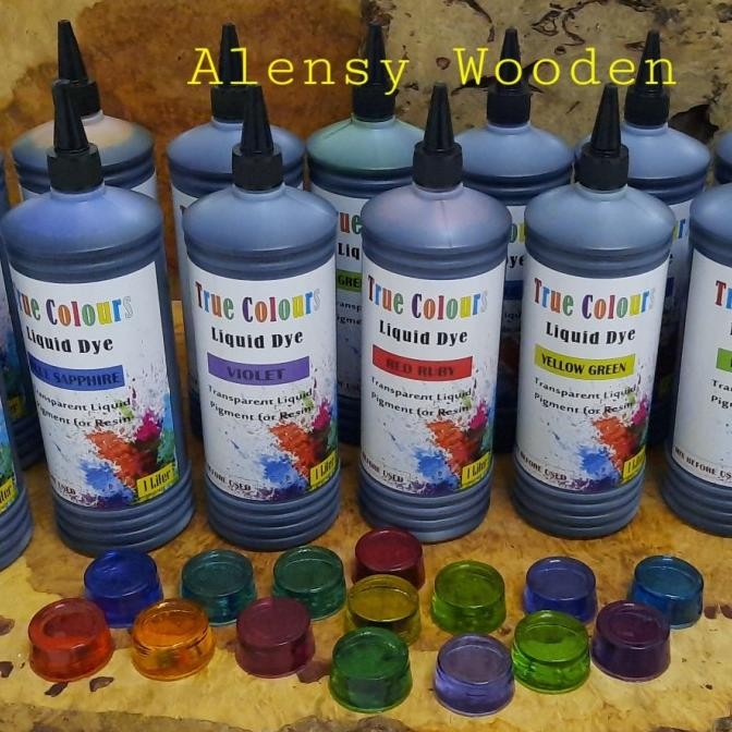 

Pewarna cair super transparant LIQUID DYE untuk Resin kemasan 1 liter