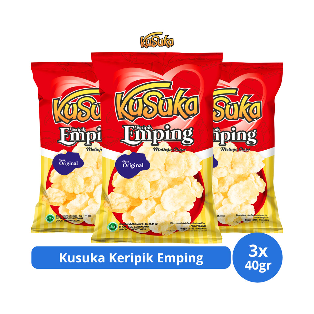 

Kusuka Keripik Emping 40gr x 3 pcs