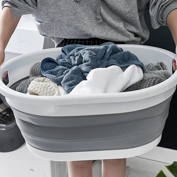 Ember Baskom Lipat Persegi Kotak Pel Lantai Laundry Besar Serbaguna