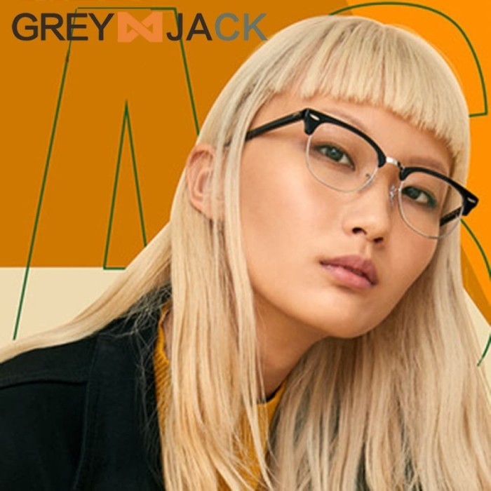 KACAMATA FRAME/ KACAMATA MINUS / KACAMATA PELAJAR / GREY JACK 1108
