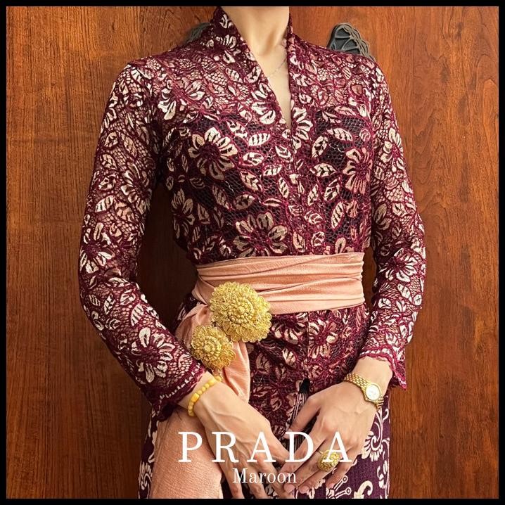 Setelan Kebaya Kartini Stretch Prada Bali Best Seller