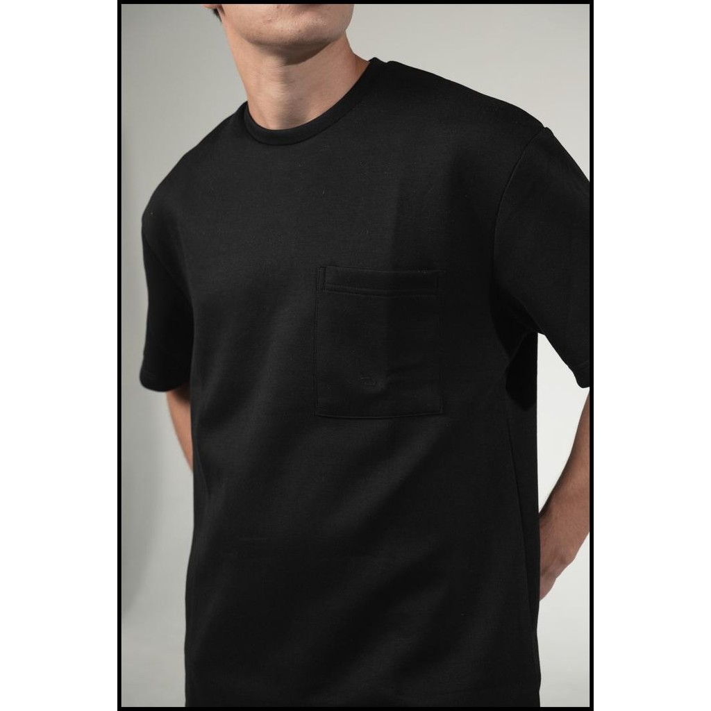 Larusso Molecule Oversize Pocket Tee - Jet Black Best Seller