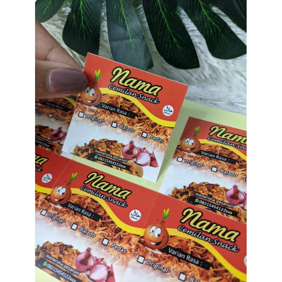 SPC 7 1-7 Arjuna Cetak Stiker Chromo Kotak Label Makanan Print Sticker