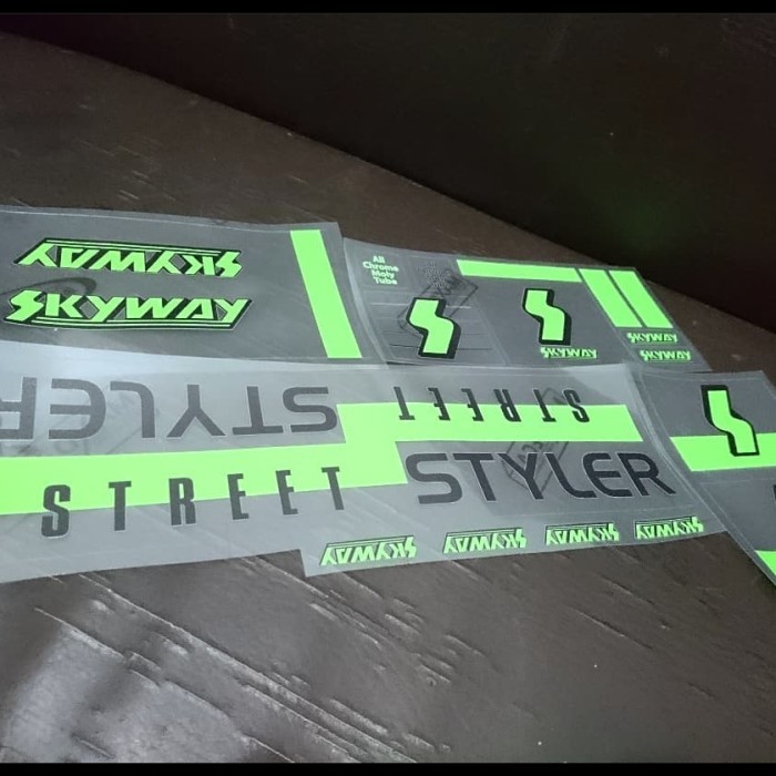 Decal Os Bmx Skyway Street Styler Hijau