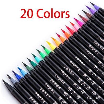 

Watercolor Brush Pen (20 Color) - Tanpa Kotak Kemasan