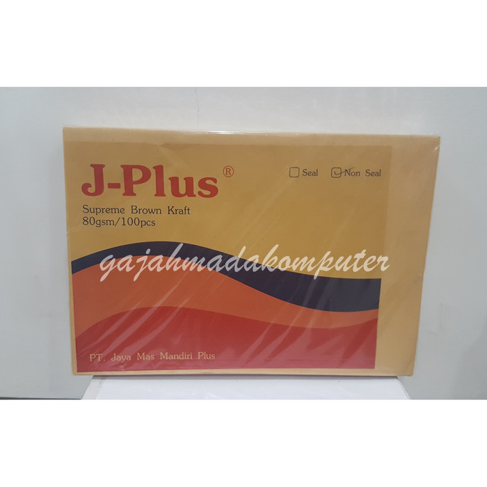 

JUAL Amplop Kertas Coklat Samson D merk J Plus uk Folio F4 isi 100pcs