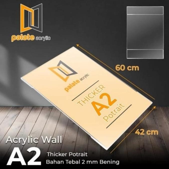 

TERMURAH - AKRILIK WALL A2/ THICKER /ACRYLIC /AKRILIK DINDING BROSUR A2