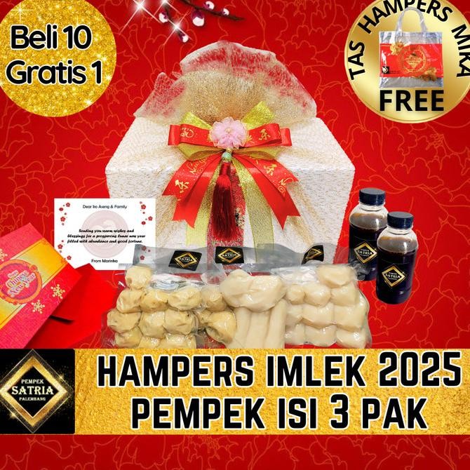 

Hampers Hadiah Gift Kado Parcel Parsel Pempek Mpek Empek Satria Beku