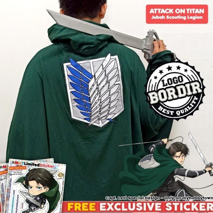 Jubah Attack On Titan (Shingeki No Kyojin) : Scouting Legion Original