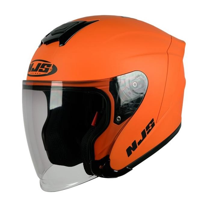 Njs Kairoz Orange Squash - Helm Half Face